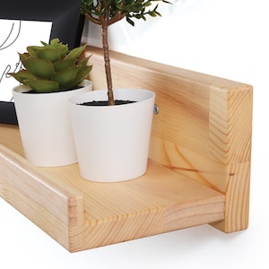Modern Floating Picture Ledge Shelf | Wooden Photo Ledge Floating Shelf | Nursery Photo Shelf Bookshelf