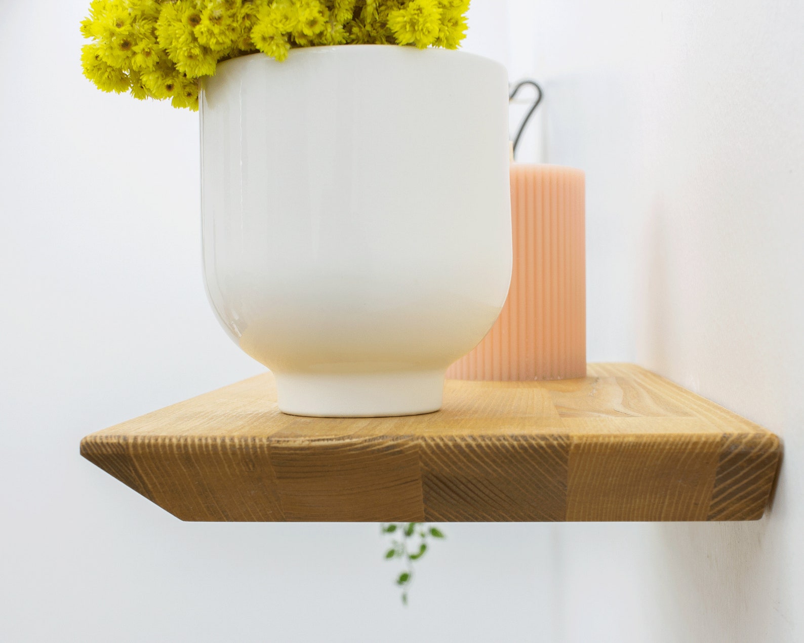 Wood Floating Shelves Any Custom Size Oak Color Floating Etsy