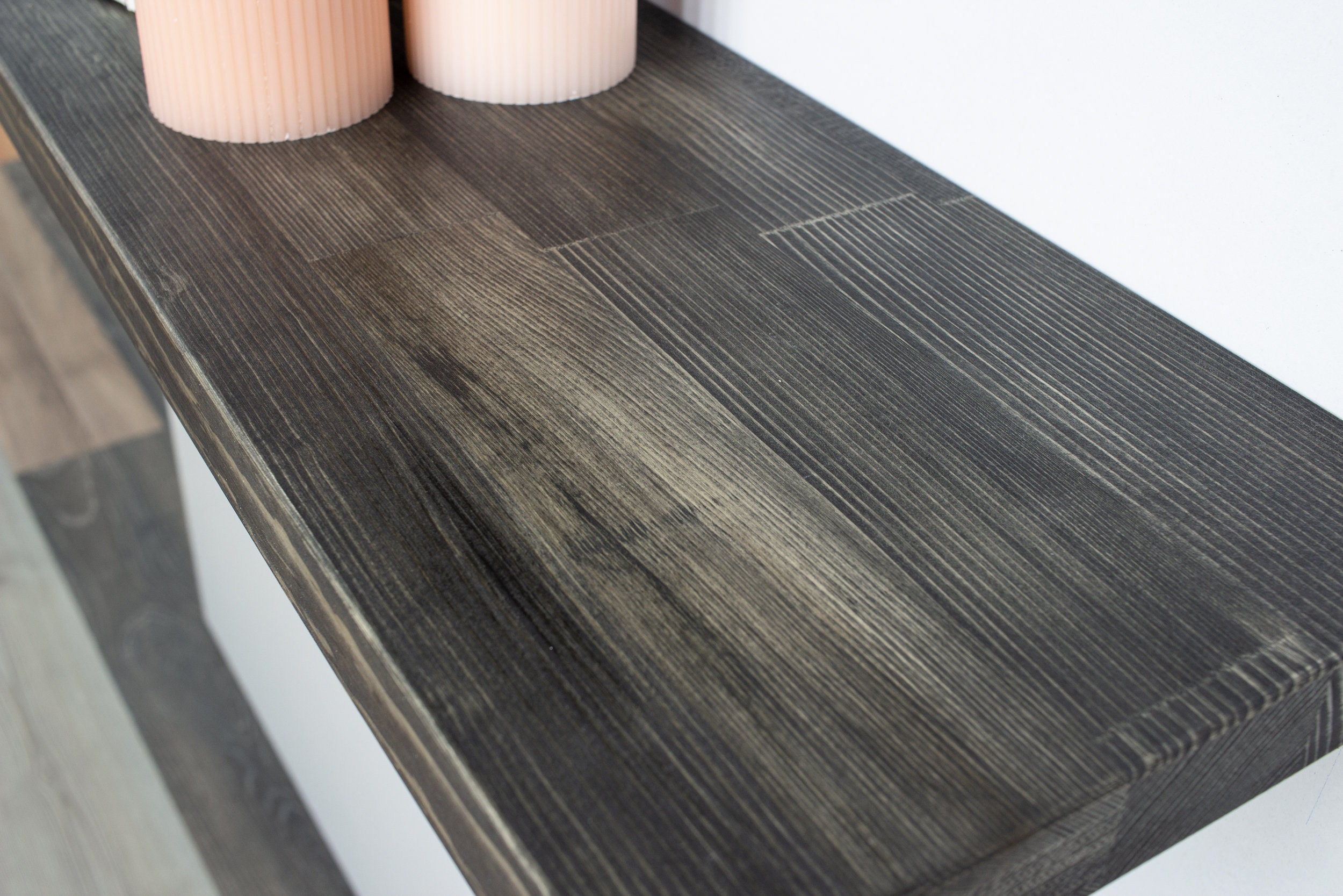 Black Floating Shelves Deep Floating Shelf Custom Size Etsy