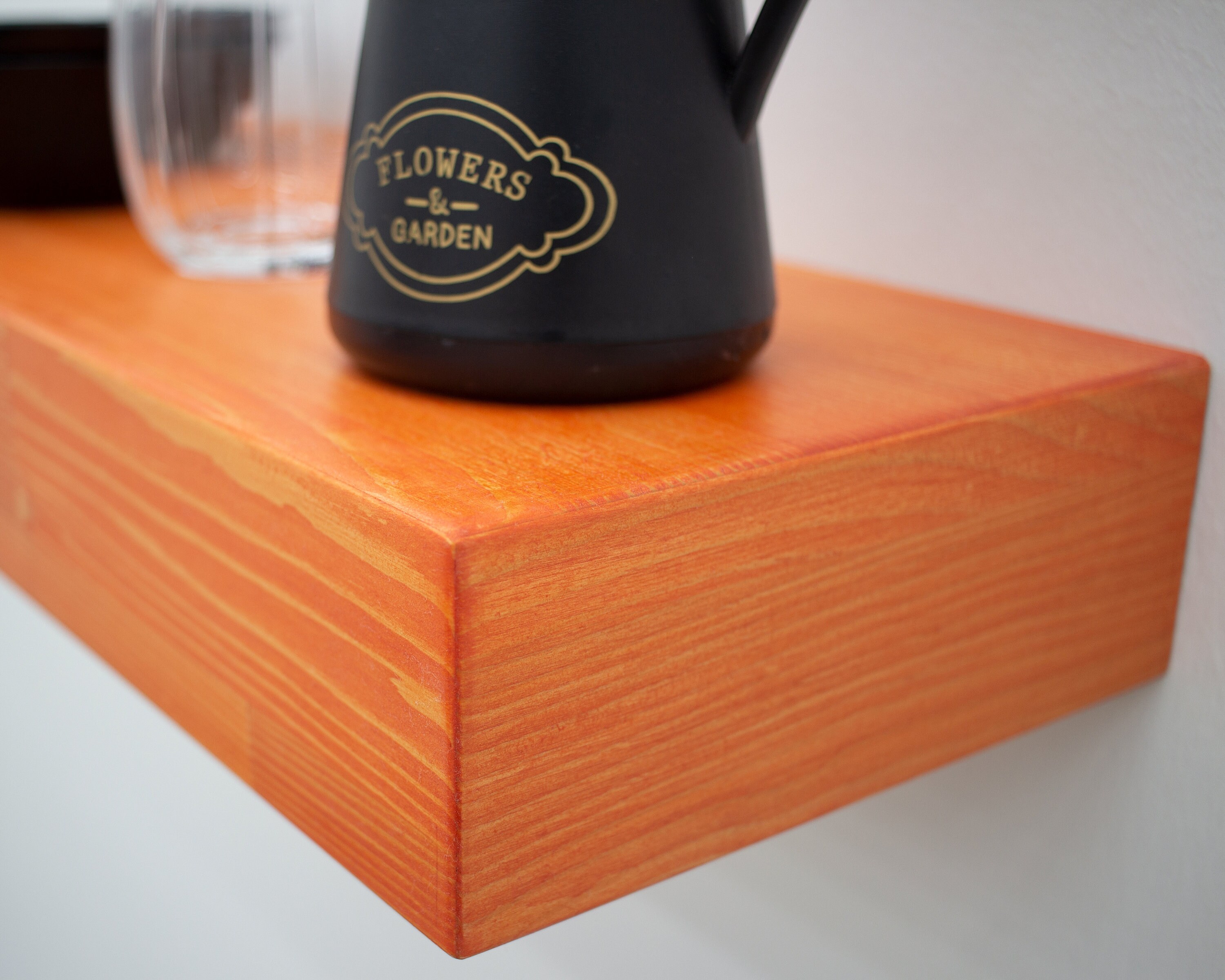 Rustic Floating Shelves Custom Size 3 Inch Thick Rio Color Etsy