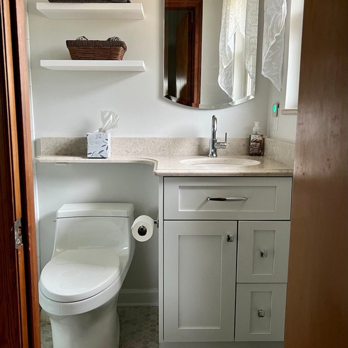 White Floating Shelves Custom Size Floating Shelves With Etsy UK