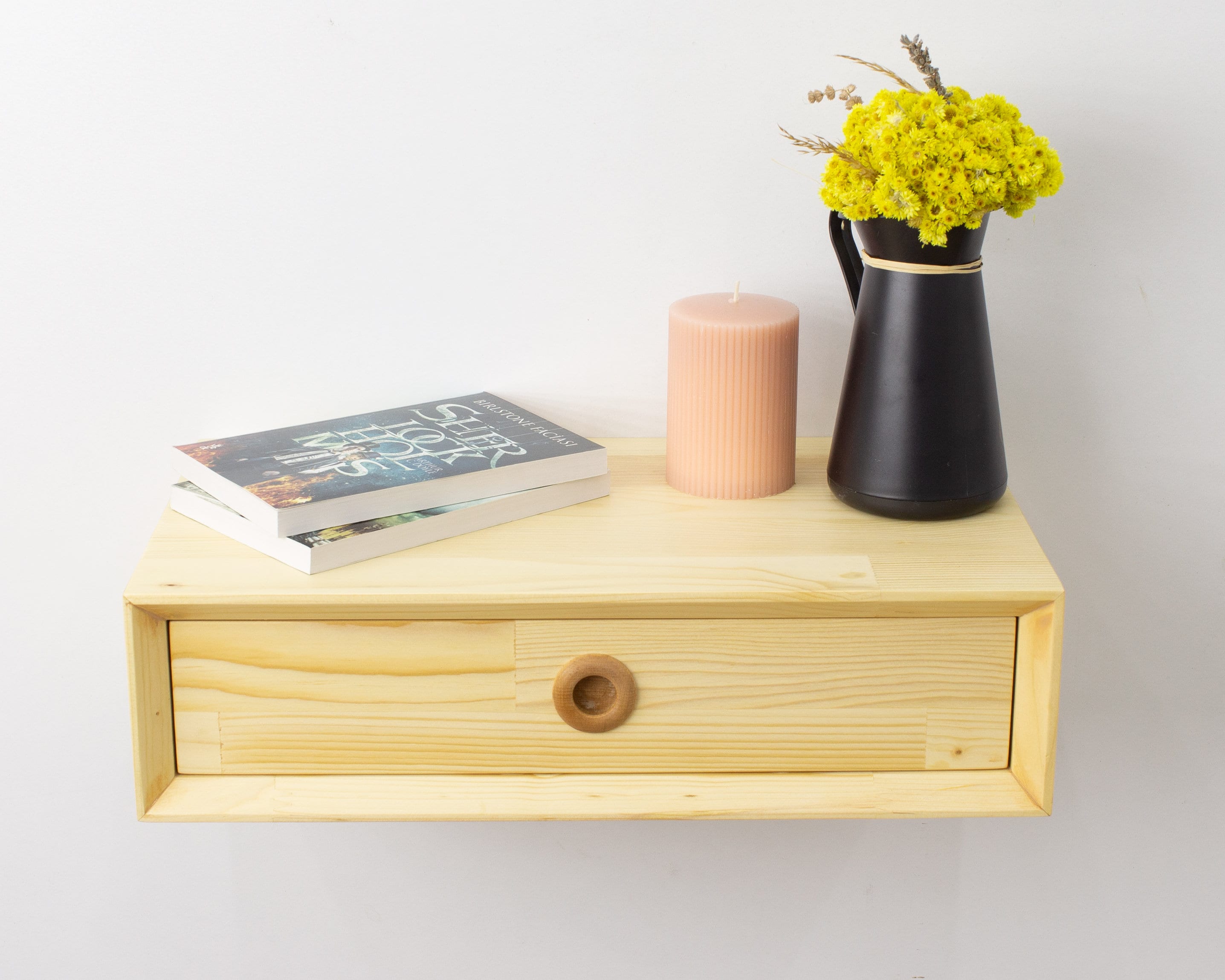Floating Nightstand Floating Nightstand With Drawer Wall Etsy