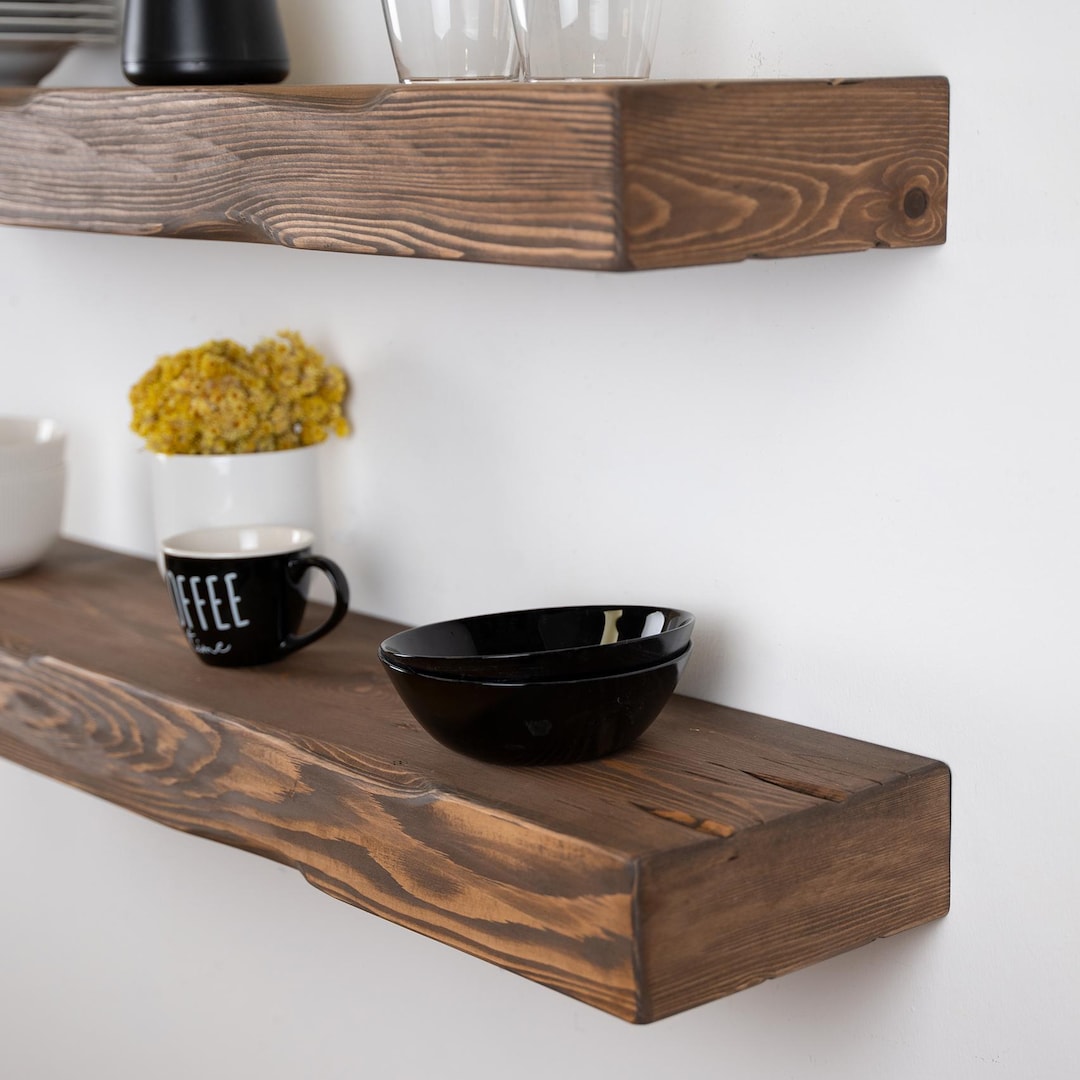 Handcrafted Shelf Rustic Floating Shelf - 3