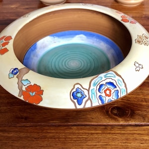 Shelley Art Deco Hand Painted Bowl Moresque pattern