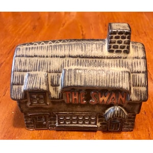 Vintage Tremar Pottery The Swan Pub ( Money Box )