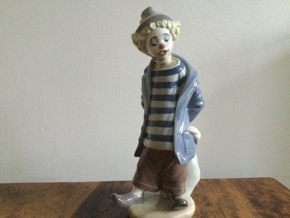 Figurine Lladro #05901 – Magie D'un Clown Et Ses Chiens – Pièce Retirée – État Parfait
