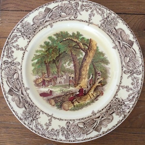 Clarice Cliff Rural scenes Dinner plate.