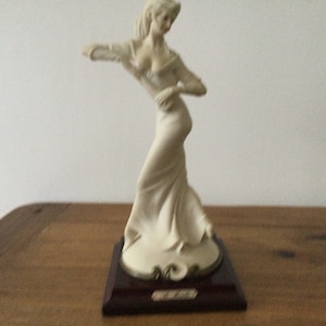 vintage Capodimonte Lady with Fan Figurine.