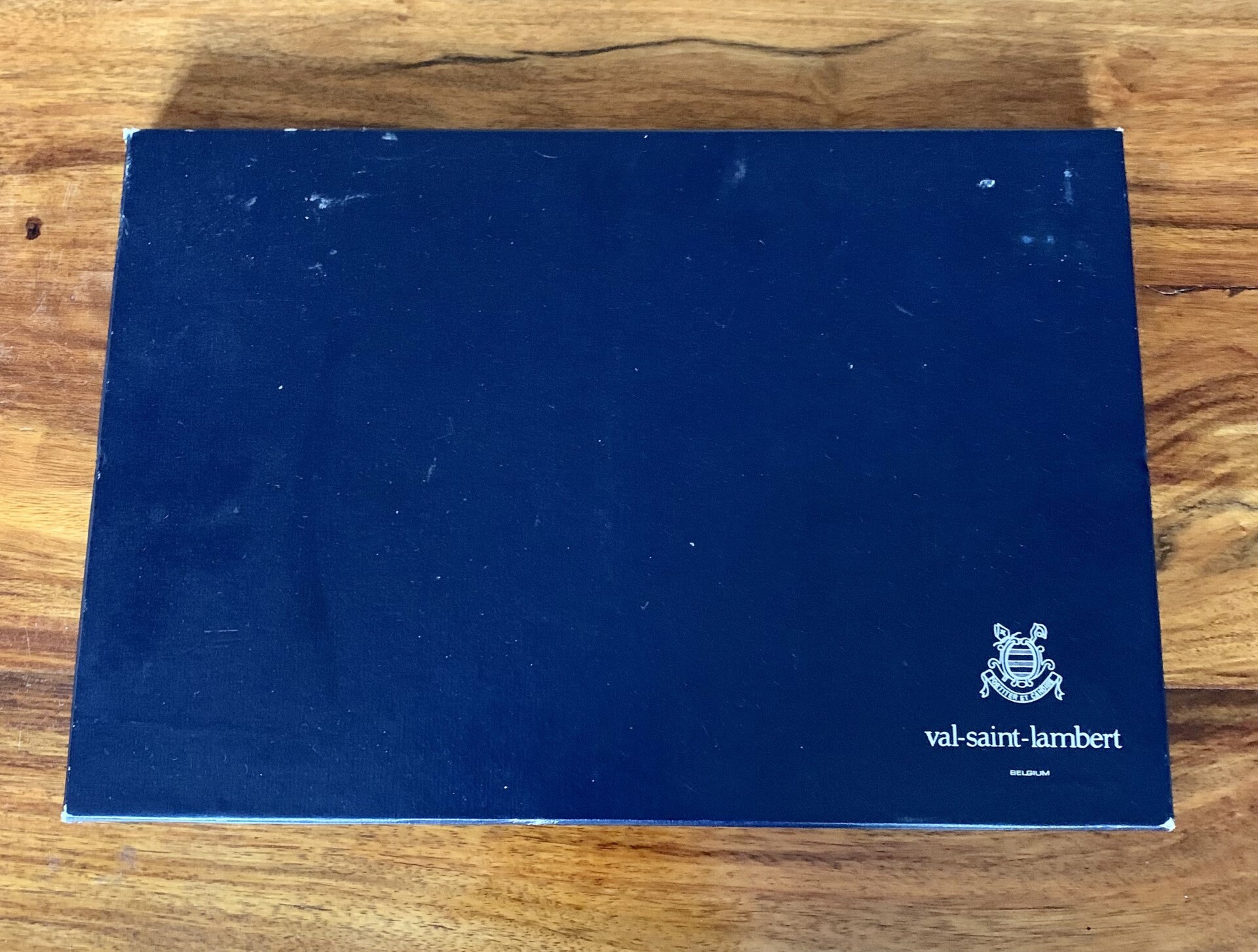 Val St Lambert Set of 6 Coasters in Original Box ( Gardenia