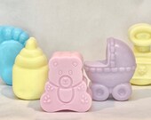 Baby Soap Favors - Multiple Designs - All Natural Handmade Shea Butter Soap