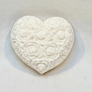 Victorian  Heart Shaped Soap Favors - Singles - Handmade All Natural Soaps