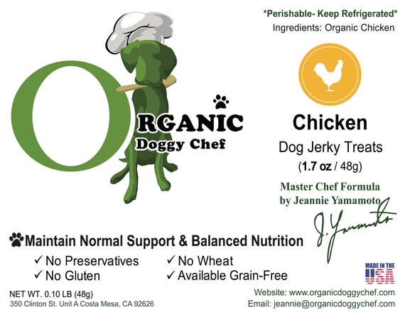 organic chicken jerky