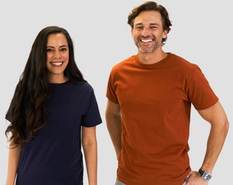 Unisex Organic Cotton Crew Neck T-Shirt: Soft & Durable