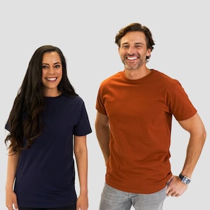 Unisex Organic Cotton T-Shirts | Classic Crew Neck Soft T-shirts | Pre-washed soft cotton t-shirts | T-shirt for him | T-shirt for her