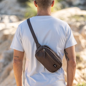 brown fanny pack