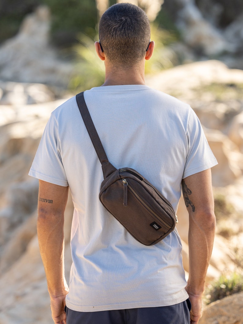 brown fanny pack