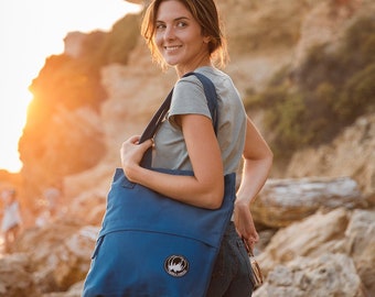 Fairtrade Organic Cotton Canvas Tote Bag: 13" Laptop Compartment