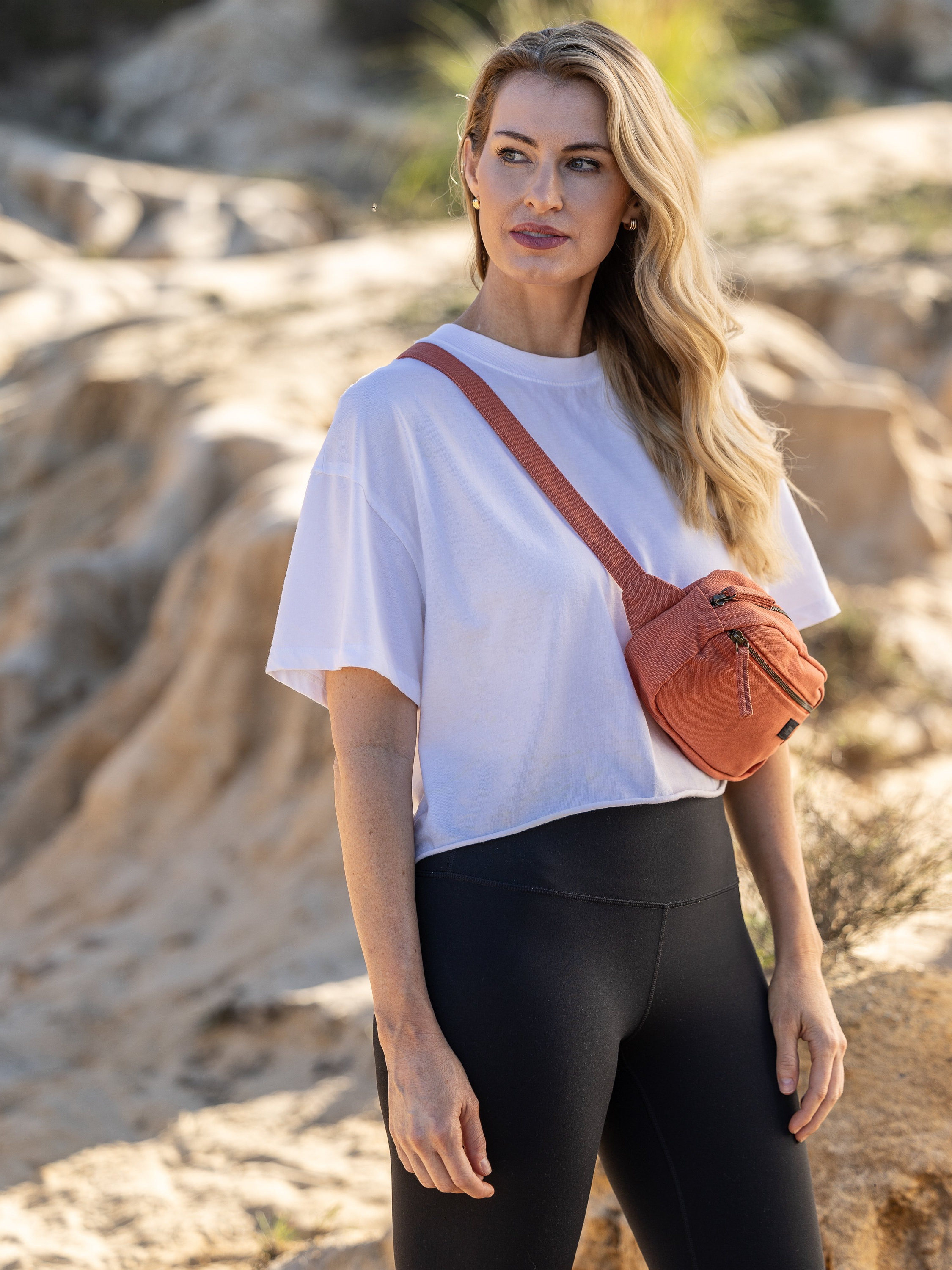 Western Boho Crossbody Sling Bag – Cotton Canvas Small Chest Bag For Women, Adjustable Strap For Travel & Daily Use - View #3
