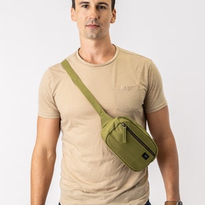 green fanny pack