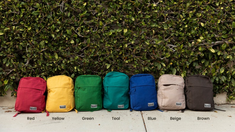 canvas backpack school