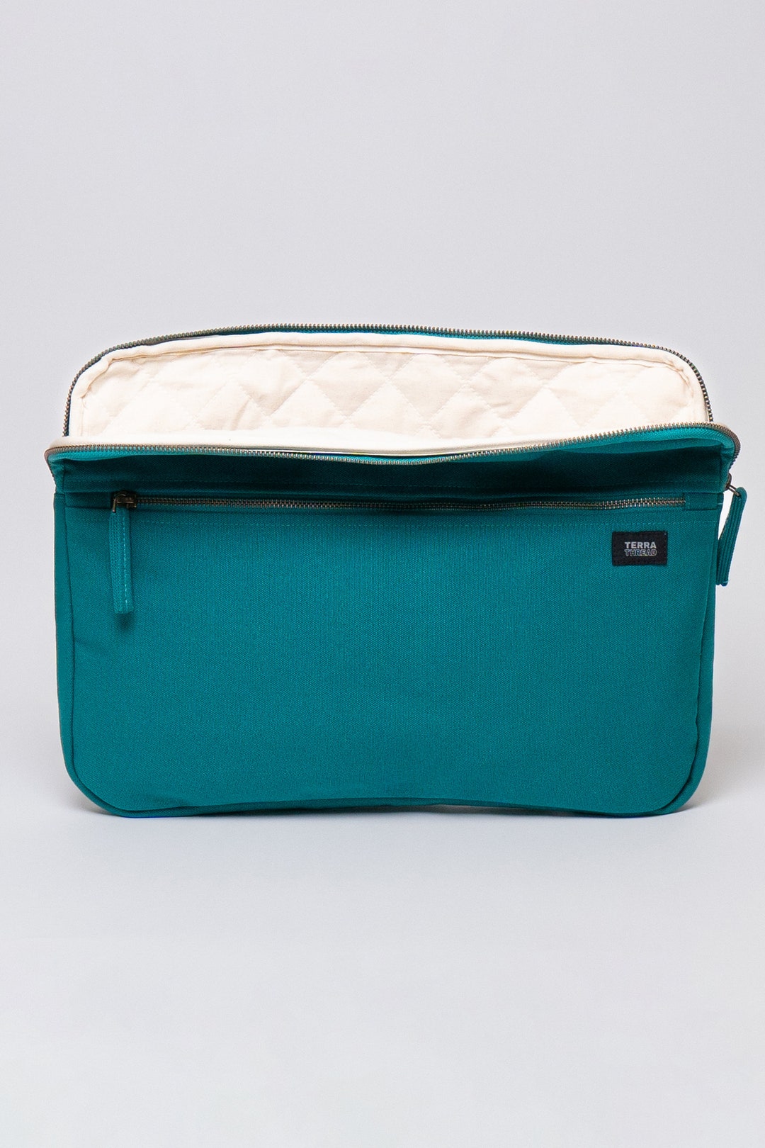 Organic Cotton Canvas Laptop Sleeve With Pocket (15.6 Inch) - Etsy