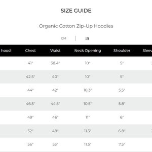 Unisex Zip Up Hoodies Organic Cotton Super Soft Zipper Hoodies Full Zip Hoodie Eco friendly Hoodie Zip-up hoodies for men and women image 2