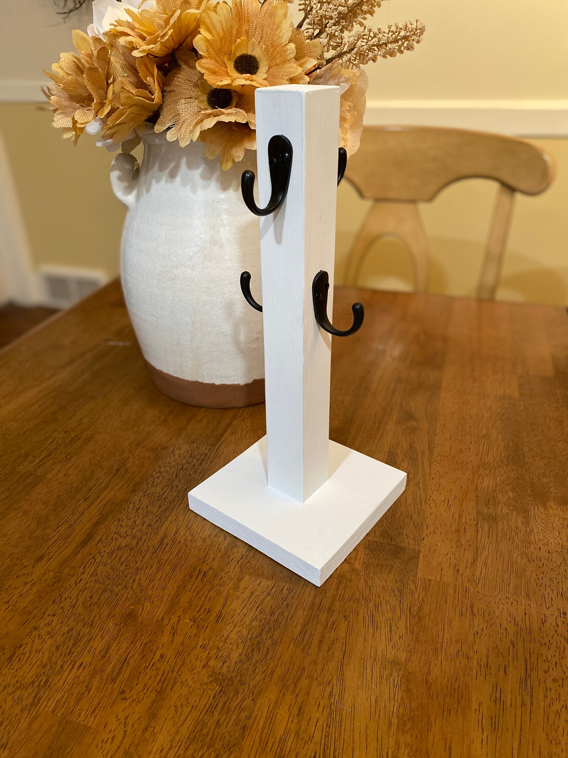 Farmhouse Mug Tree Coffee Mug Tree Kitchen Display Stand Etsy