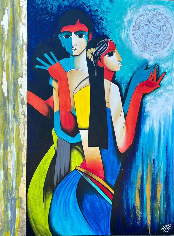 Original Handmade Abstract Contemporay Artwork / Figurative Art