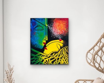 Modern Indian art , Radha krishna painting , Indian decor , Hindu God Art , Contemporary art , Indian Painting , krishna painting