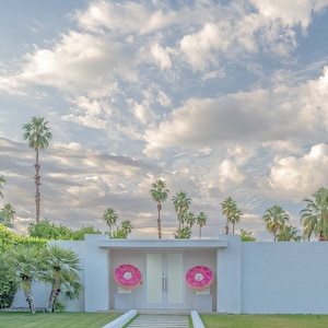 Palm Springs Midcentury Modern Home Architectural Fine Art Print Various Sizes