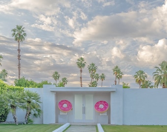 Palm Springs Midcentury Modern Home Architectural Fine Art Print Various Sizes