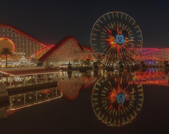Disneyland California Adventure Pier Dusk Architectural Photography