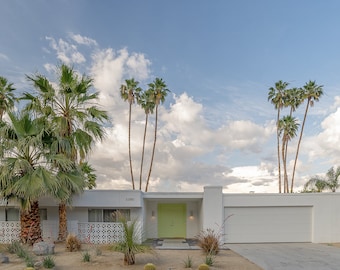 Palm Springs Mid-Century Modern Home Architectural Fine Art Print Various Sizes