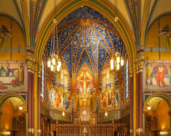 Cathedral of the Madeleine Architectural Fine Art Print Various Sizes