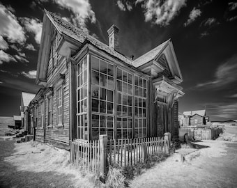 Bodie Ghost Town Apothecary Architectural Fine Art Print in Acrylic Enclosure