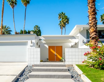 Palm Springs Mid-Century Modern Home Architectural Fine Art Print Various Sizes