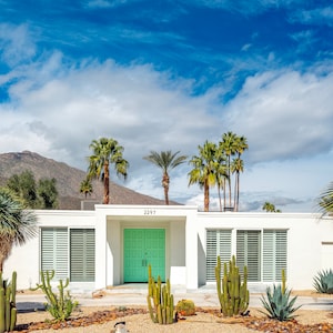 Palm Springs Mid-Century Modern Home Architectural Fine Art Print Various Sizes