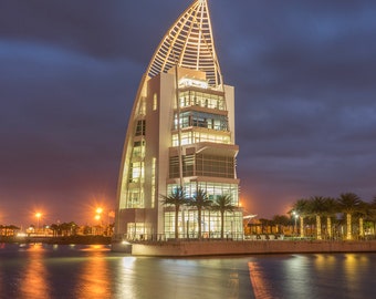 Exploration Tower at Port Canaveral Architectural Fine Art Print Various Sizes