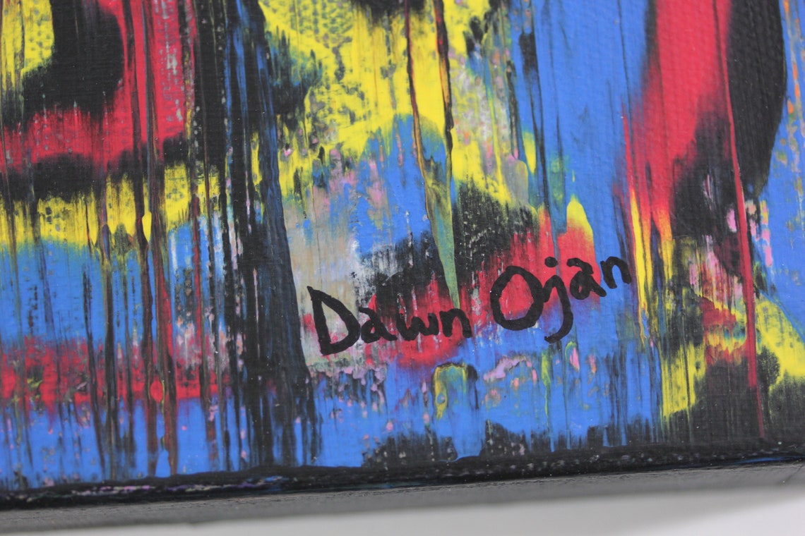 Original Abstract Painting of Target. Abstract acrylic Etsy