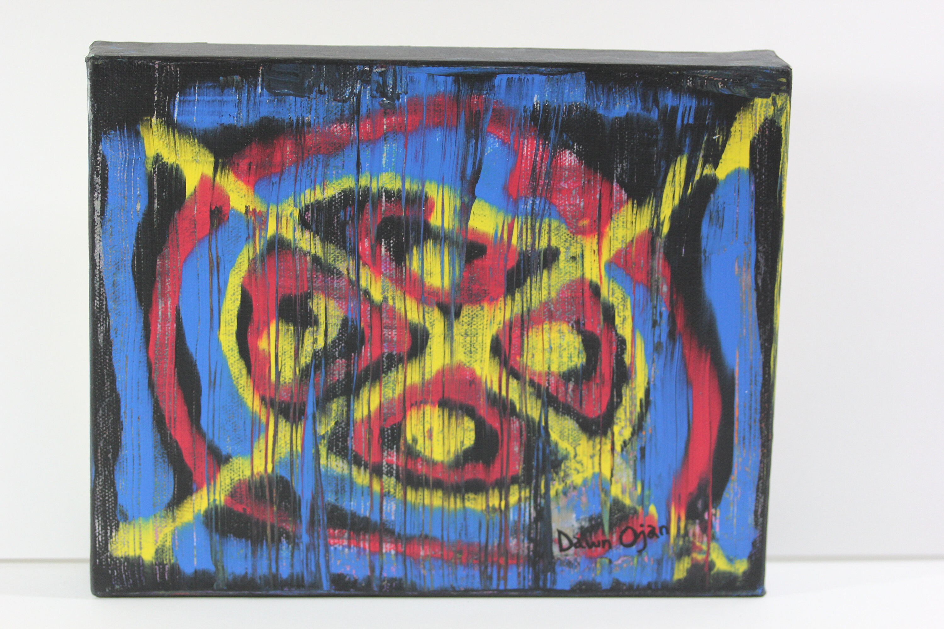 Original Abstract Painting of Target. Abstract Acrylic Etsy UK