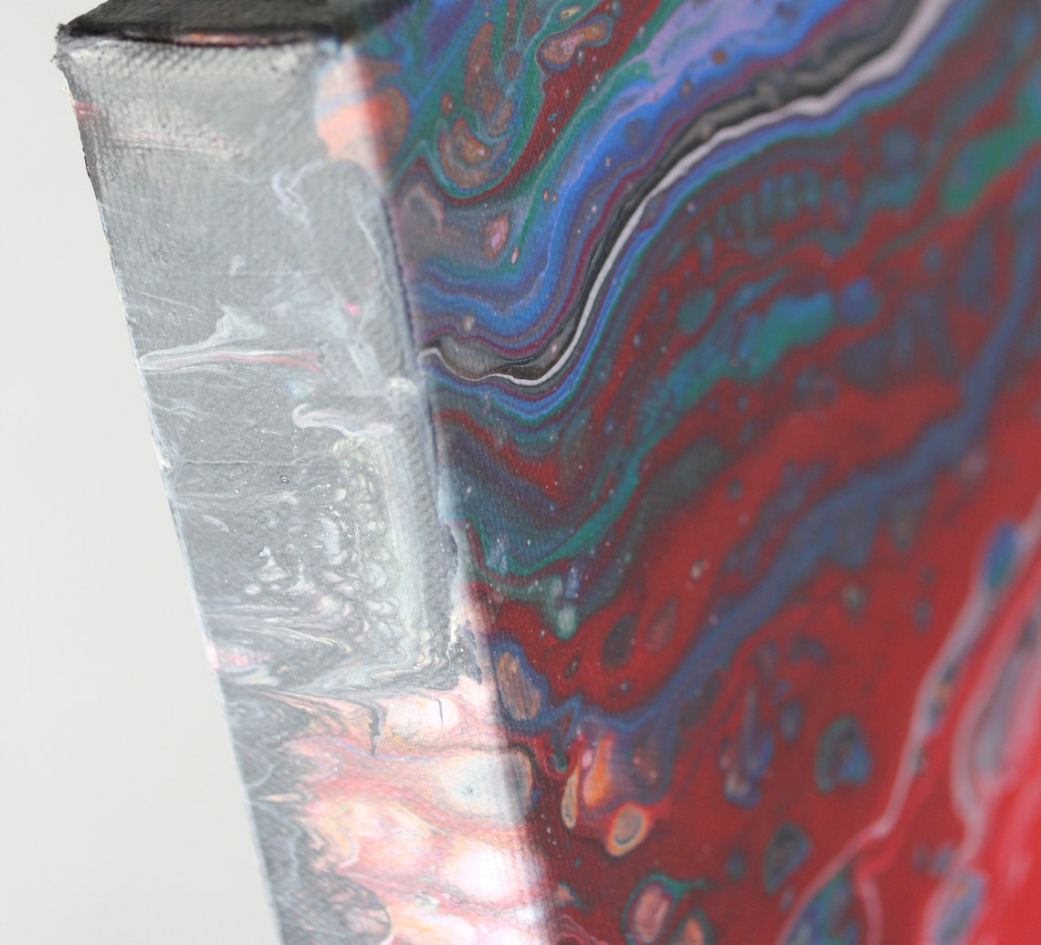 Original Abstract Painting of Wormholes . modern art wall