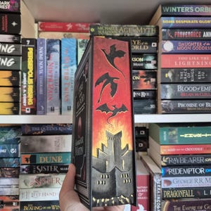 Fire and Blood by George R R Martin (Black Edition) | Hardback, Fore-edge Painting, Collectible Hand-painted Edges