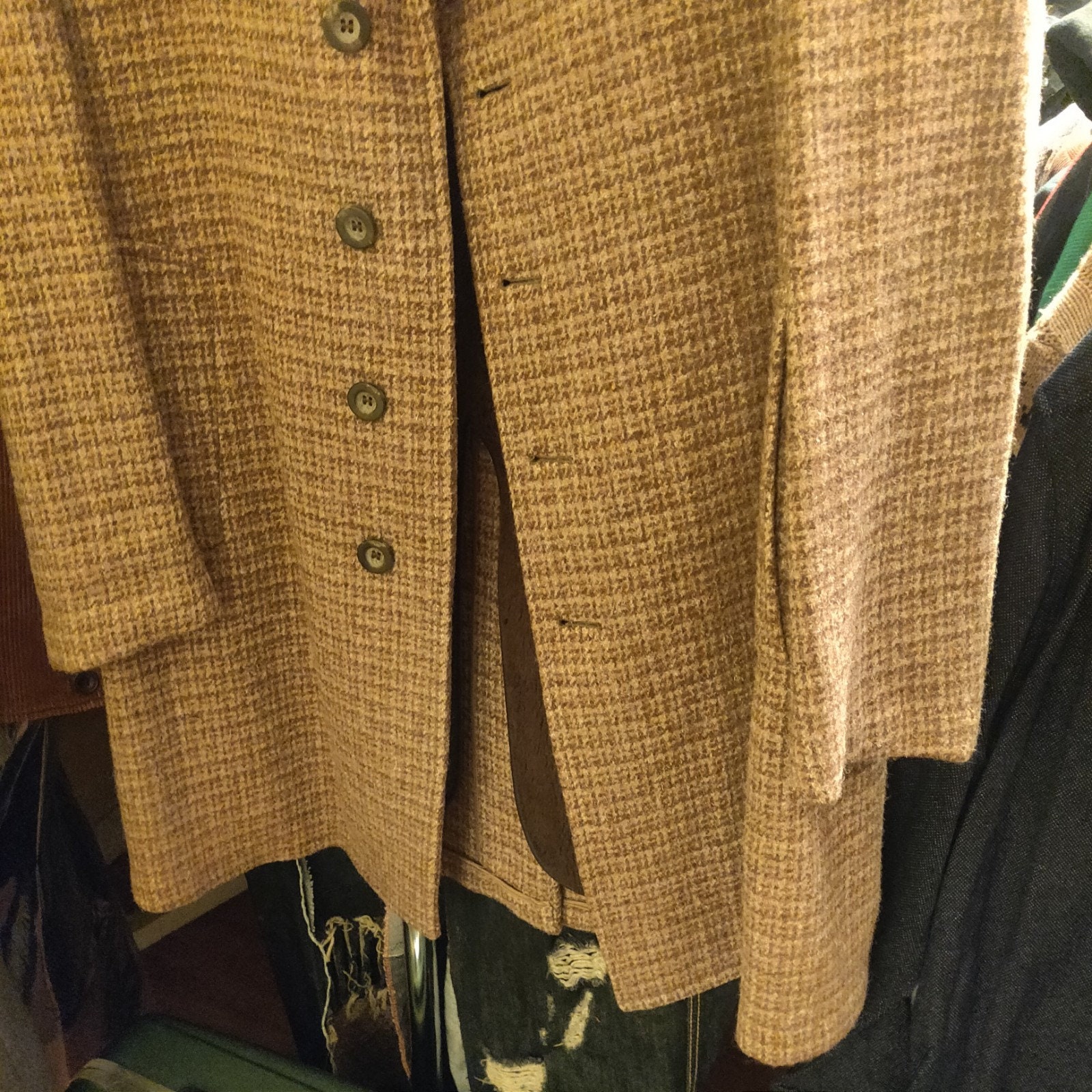 Retro Plaid Woolen Coat
