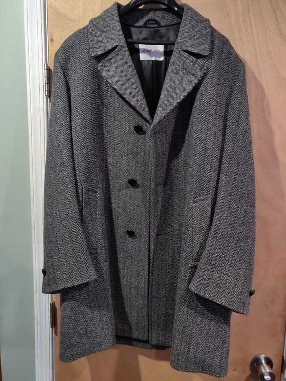 HERRINGBONE TWEED OVERCOAT