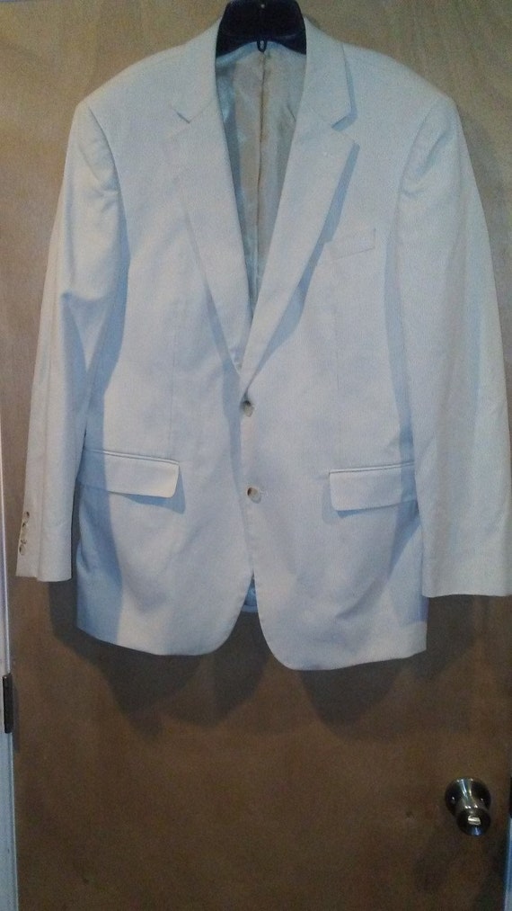 BEIGE SEERSUCKER BLAZER - image 2