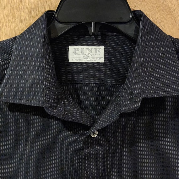 Black Pinstripe Shirt by Pink