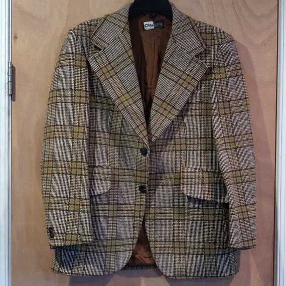 VINTAGE PLAID BLAZER - Gem