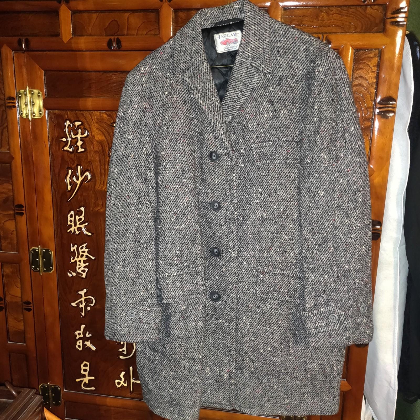 ジャケット・アウター YANTOR Tweed Wool Long Jacket YANTOR（ヤントル）の「YANTOR Cotton Linen Wool Fall Jacket