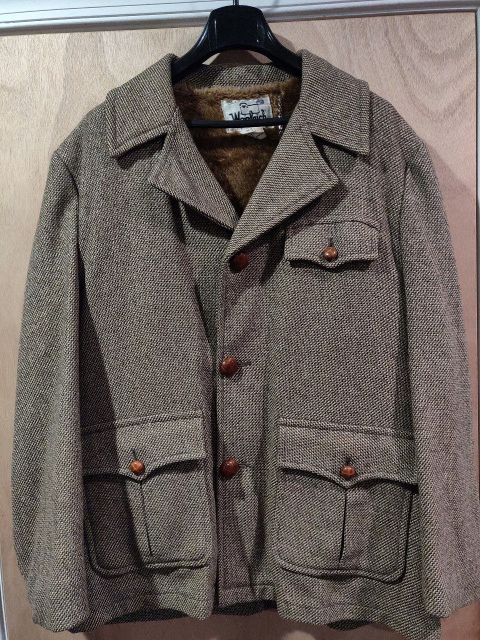 TWEED WOOLRICH COAT - Etsy