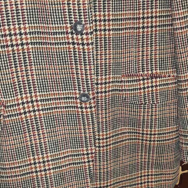 Houndstooth Gold Detail Blazer